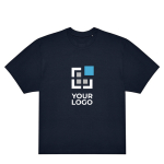 T-shirt oversized en coton durable à tissu épais, 220 g/m² B&C vue avec impression