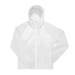 Coupe-vent pliable en polyester recyclé déperlant B&C couleur blanc