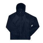 Coupe-vent pliable en polyester recyclé déperlant B&C couleur bleu marine