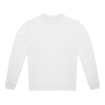 Sweat unisexe en coton et polyester à col rond, 280 g/m² B&C couleur blanc