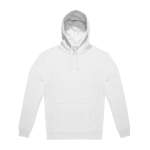 Sweat à capuche unisexe durable à coupe décontractée, 280 g/m² B&C couleur blanc