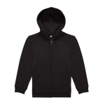 Sweat en coton avec capuche et fermeture éclair, 280 g/m² B&C couleur noir vue 11