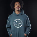 Sweat hoodie écologique unisexe oversized, 350 g/m² B&C Vue 1