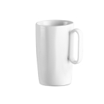 Tasse en céramique idéale pour le café ou le thé avec anse, 330 ml couleur blanc