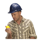 Antistress en PU en forme de casque de chantier première vue