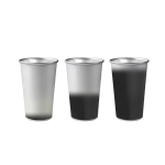 Gobelet en aluminium recyclé qui change de couleur, 450 ml couleur noir vue 11