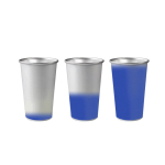 Gobelet en aluminium recyclé qui change de couleur, 450 ml couleur bleu roi