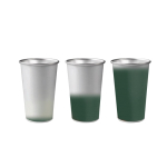 Gobelet en aluminium recyclé qui change de couleur, 450 ml couleur vert foncé