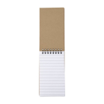 Bloc pratique de 50 notes et 150 marque-pages adhésifs avec spirale couleur marron cinquième vue