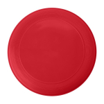 Frisbee personnalisé avec logo sérigraphié pour événement Santa Mónica couleur rouge première vue