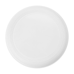 Frisbee personnalisé avec logo sérigraphié pour événement Santa Mónica couleur blanc première vue