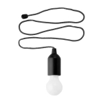 Ampoule LED personnalisable de couleur avec corde suspendue assortie couleur noir première vue