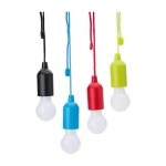 Ampoule LED personnalisable de couleur avec corde suspendue assortie deuxième vue