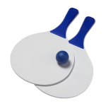 Set publicitaire de raquettes avec balle Set Tennis Plage Strand couleur bleu deuxième vue