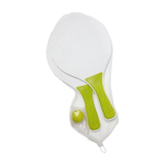 Set publicitaire de raquettes avec balle Set Tennis Plage Strand couleur vert clair deuxième vue
