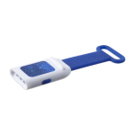 Lumière LED pour vélo avec sangle en silicone pour fixation couleur bleu troisième vue