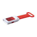 Lumière LED pour vélo avec sangle en silicone pour fixation couleur rouge troisième vue