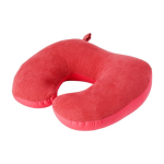 Oreiller de voyage 2 en 1 avec perles en mousse de polyéthylène couleur rouge première vue