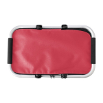Panier pliable en polyester poignée en mousse EVA pour pique-nique couleur rouge deuxième vue