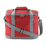 Sac isotherme en nylon avec bandoulière amovible et poche frontale couleur rouge première vue