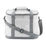 Sac isotherme en nylon avec bandoulière amovible et poche frontale couleur blanc première vue