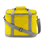 Sac isotherme en nylon avec bandoulière amovible et poche frontale couleur jaune première vue