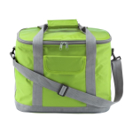 Sac isotherme en nylon avec bandoulière amovible et poche frontale couleur vert clair première vue