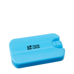 Accumulateur de froid réutilisable avec gel de refroidissement couleur bleu ciel avec zone d'impression