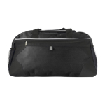 Sac de sport ou de voyage en polyester poche frontale et supérieure couleur noir deuxième vue