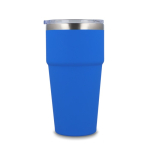Gobelet isotherme intérieur en céramique couvercle transparent 500ml couleur bleu cinquième vue