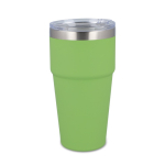 Gobelet isotherme intérieur en céramique couvercle transparent 500ml couleur vert lime
