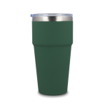 Gobelet isotherme intérieur en céramique couvercle transparent 500ml couleur vert olive cinquième vue