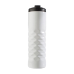 Verre thermique en acier inoxydable texturé, 460 ml couleur blanc deuxième vue