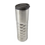 Verre thermique en acier inoxydable texturé, 460 ml couleur argenté cinquième vue