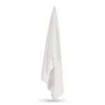 Serviette de sport en RPET spéciale pour sublimation 30x80 cm couleur blanc quatrière vue