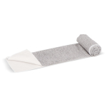 Serviette en RPET à séchage rapide 200 g/m² 50 x 100 cm couleur blanc/gris