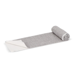 Serviette en RPET à séchage rapide 200 g/m² 70 x 140 cm couleur blanc/gris