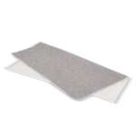 Serviette en RPET à séchage rapide 200 g/m² 100 x 180 cm couleur blanc/gris cinquième vue