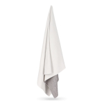 Serviette en RPET à séchage rapide 200 g/m² 100 x 180 cm couleur blanc/gris sixième vue