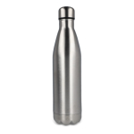 Gourde en acier inoxydable recyclé avec bouchon argenté 750ml couleur argenté