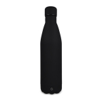Bouteille en acier inoxydable recyclé avec finition veloutée 750ml couleur noir