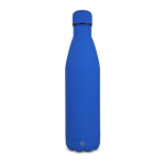 Bouteille en acier inoxydable recyclé avec finition veloutée 750ml couleur bleu
