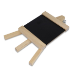 Tableau en chevalet en bois avec craie pour petits messages couleur naturel
