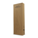 Boîte en bois en forme de bouteille avec accessoires pour le vin couleur naturel deuxième vue
