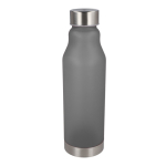 Gourde réutilisable en RPET anti-goutte avec finition givrée 600 ml couleur noir troisième vue