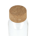 Bouteille classique en verre recyclé avec bouchon en liège 500ml couleur transparent quatrière vue