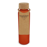 Bouteille en verre recyclé sablé avec bouchon en liège 500 ml couleur orange