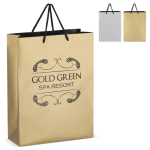 Sac cadeau en papier avec anses et intérieur noir 30x12x40 cm