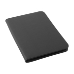 Portfolio en polyester avec pochettes et bloc-notes Workday couleur noir première vue