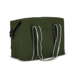 Sac isotherme en RPET à un compartiment avec isolation en aluminium couleur vert olive quatrière vue